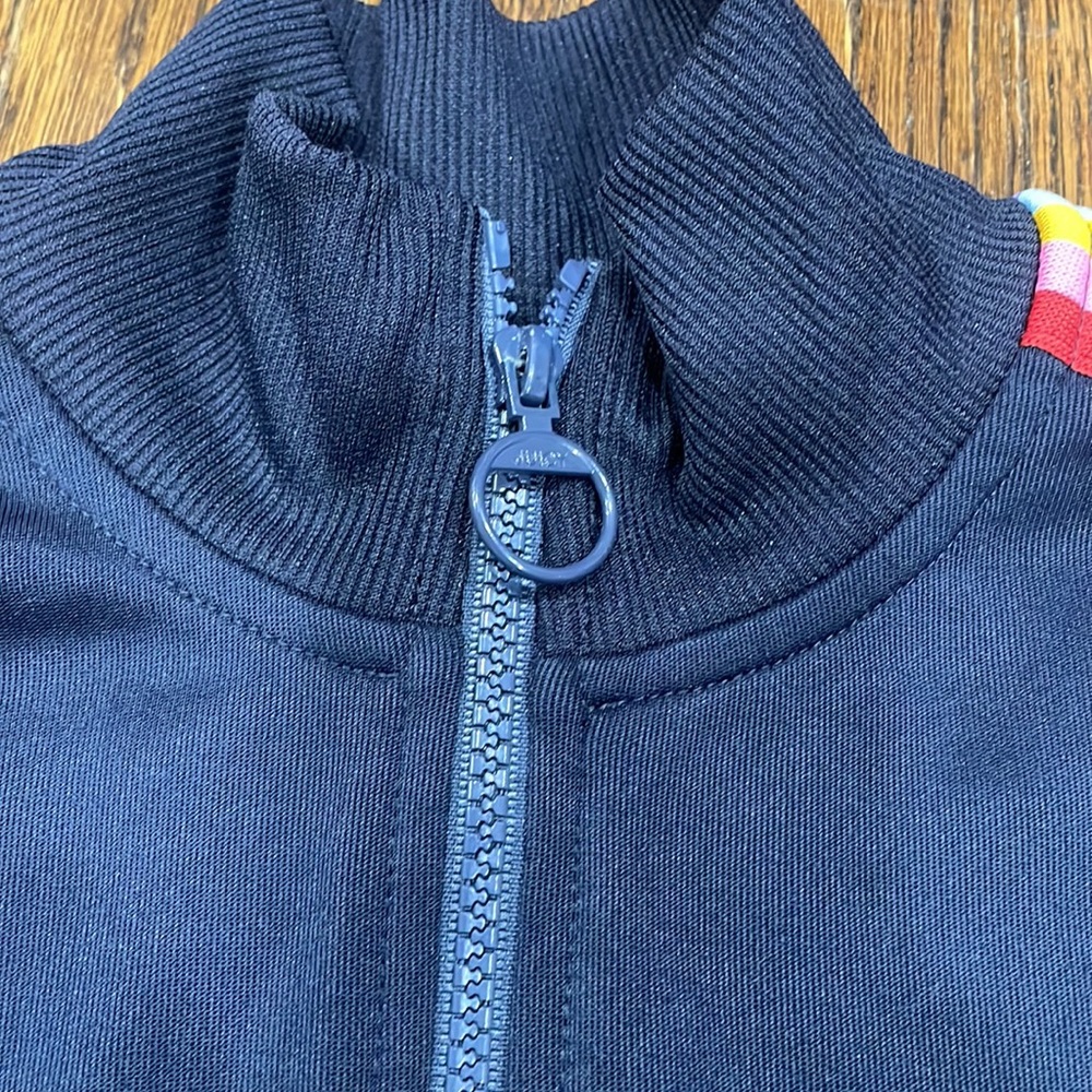 Juicy Couture rainbow striped track jacket!l size M - Picture 7 of 8